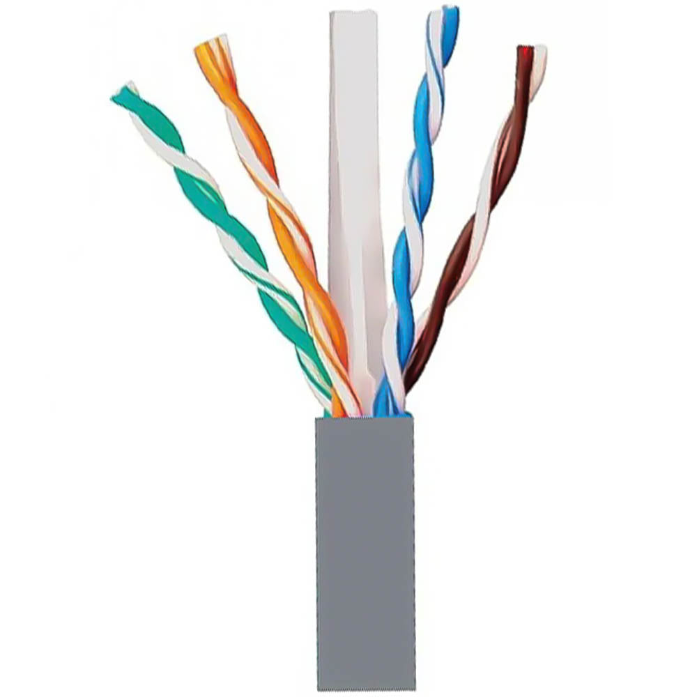 Metro de Cabo de Rede Soho Plus Furukawa CAT6 Categoria 6 - 24AWGX4P ROHS 100% Cobre Cinza